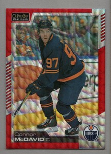 2020-21 O-Pee-Chee Platinum Hockey Red Surge #1 Connor McDavid