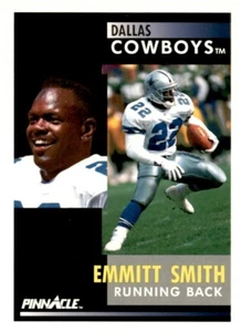 1991 Pinnacle Emmitt Smith Dallas Cowboys #42 Football Card - Picture 1 of 2