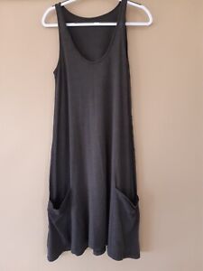 Metalicus one size charcoal/black dress