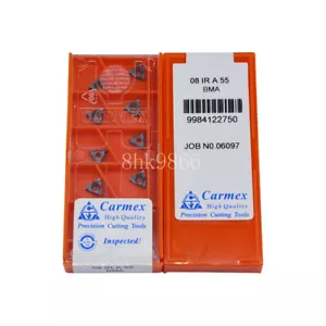 20pcs Carmex 08IR A55 BMA High quality Threading blade Carbide Inserts - Picture 1 of 3