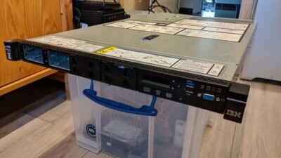 LENOVO IBM x3550 M5 1U Server Xeon E5-2620 v3 6 Core 32GB RAM 2x 900GB 00AJ072 - Image 1 of 4