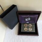 2014 Royal Tour Gold Plated P/L Photographic 4 Coin Set Cook Islands - boxed/coa