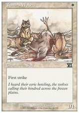 TUNDRA WOLVES ~mtg EX/VLP 6th Edition Com x4