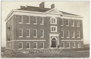 1918 Lawton, Oklahoma - ECHTFOTO State Agriculture School - Vintage Postkarte - Bild 1 von 2