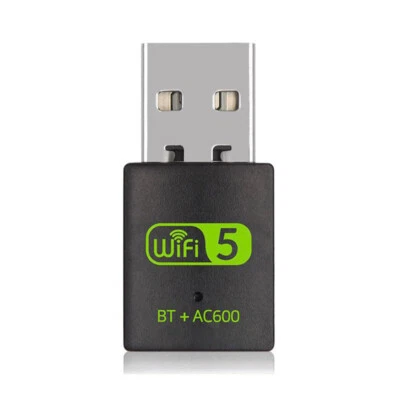 Black Mini USB Wireless Blue-tooth 5.0 Adapter 2.4G/5GHz WiFi Receiver - Image 1 of 4