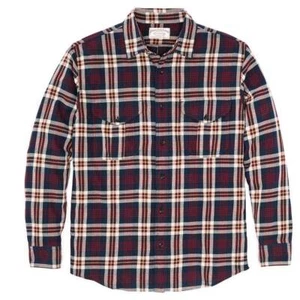 Filson Lightweight Alaskan Guide Shirt NEW 20248746 Navy Red White Flannel Check - Picture 1 of 8