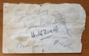 NY Yankees Hand Signed Autographs Michael Burke (Rare) Bobby Murcer etc. - Picture 1 of 2