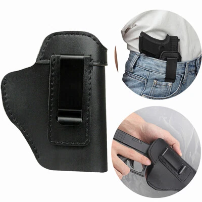 Leather IWB Concealed Carry Gun Holster for Taurus G3C/G2C Ruger P95 Glock 17 19 - Image 1 of 4