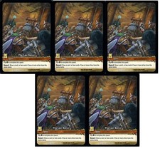 The Last Barov WOW 5 Card Lot World of Warcraft TCG Drums of War #247