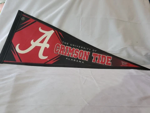 VTG NCAA 12 X 30 Wincraft USA Felt Pennant University Of Alabama Crimson Tide Cover