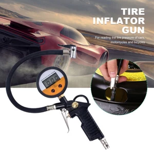 Car Tire Pressure Inflator Gauge 220PSI Tyre Pressure Meter Gun Digital Display - Picture 1 of 9