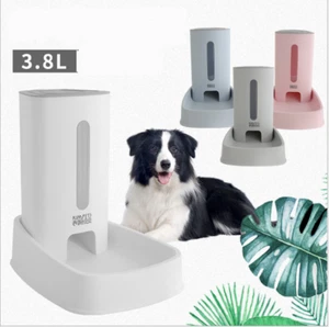 Alimentatore automatico per animali domestici 3,8 L dispenser di cibo grande per gatti cani - Foto 1 di 6
