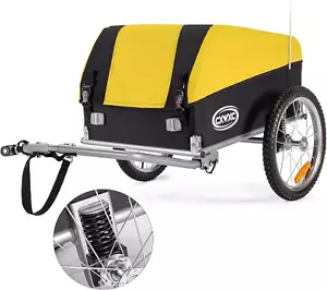 Bike Cargo Trailer, Foldable Frame 88 Lbs Max Load, 16'' Quick-Release Wheel, No - Picture 1 of 6