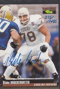 Fútbol clásico 1995 autógrafo Blake Brockermeyer Texas *52500 - Imagen 1 de 1