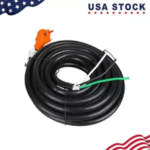 30ft 30Amp RV/Generator Extension Cord 30Amp with Handles Male Plug to Bare - Foto 1 di 6