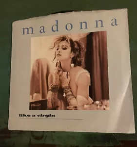 MADONNA Like a Virgin / Stay 45 RPM w Picture Sleeve - Play Tested EX - Foto 1 di 4