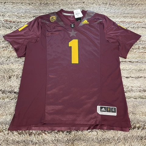 Adidas Arizona State ASU Sun Devils Mens XL Football Home Jersey #1 GV5490 $120 Cover