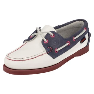 Zapatos De Cubierta Casual De Cuero Sebago Para Dama Spinnaker - Imagen 1 de 10