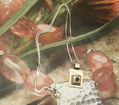 Collar Colgante Silpada Plata de Ley 925 S0638 Ónix Negro Slide  Foto 1 de 4