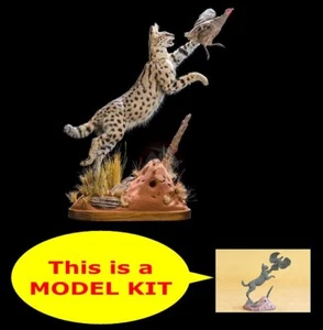 Cix Models 90 mm (1/20) Serval con pregio gatto selvatico caccia fagiano comune CIXM90009 - Foto 1 di 1