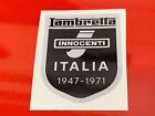 Lambretta Li Sx Tv Gp Silver And Black Innocenti 75Mm  60Mm Decal Sticker