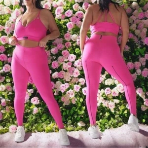 Savage X Fenty Hotline High Waist Legging in Color Pink Highlighter Size XXL - Picture 1 of 9