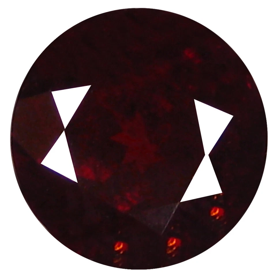 Piedra preciosa natural espesartina roja naranja de 1,84 quilates con forma redonda justa (7 x 7 mm) Foto 1 de 1
