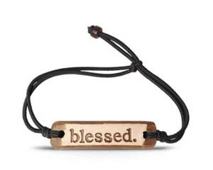 Pulsera de Cerámica y Cordón MudLove Blessed Inspiracional ¡NUEVA! TÚ ELIGES COLOR - Imagen 1 de 9