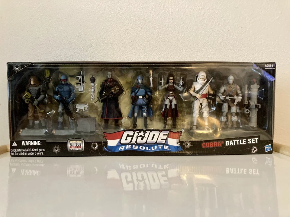 G.i. Joe Hasbro Resolute 3 3/4 Cobra Action Figure Collector 7pack Set