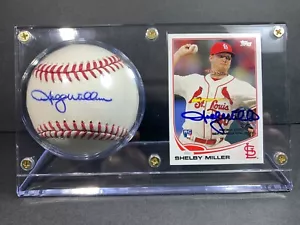 Tarjeta de novato autografiada de béisbol de Shelby Miller y actualización Topps 2013 #US253 - Imagen 1 de 11