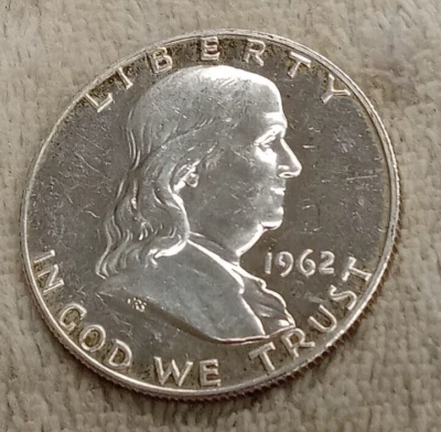 1962 P FRANKLIN PROOF  HALF DOLLAR TP-3357 - Image 1 of 2