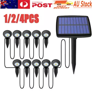 10 In 1 Solar Spot Light LED Garden Lawn Landscape Path Lamp Outdoor Waterproof - Picture 1 of 12