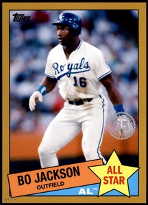 Bo Jackson 2020 Topps 1985 35th Anniversary All-Stars 5x7 Gold #85AS-11 /10 Roya