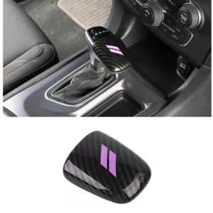 Carbon Fiber Gear Shift Knob Head Cover Trim for Dodge Charger/Challenger 2015+ - Picture 1 of 2