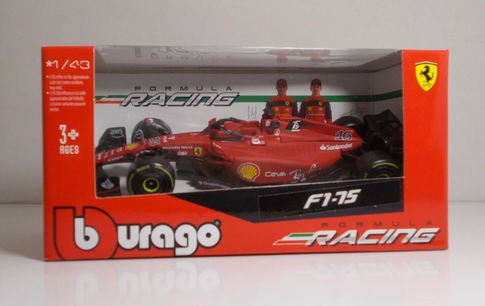 Bburago 36832 FERRARI F1-75 #16 Charles Leclerc  - METAL 1:43 - Immagine 1 di 1