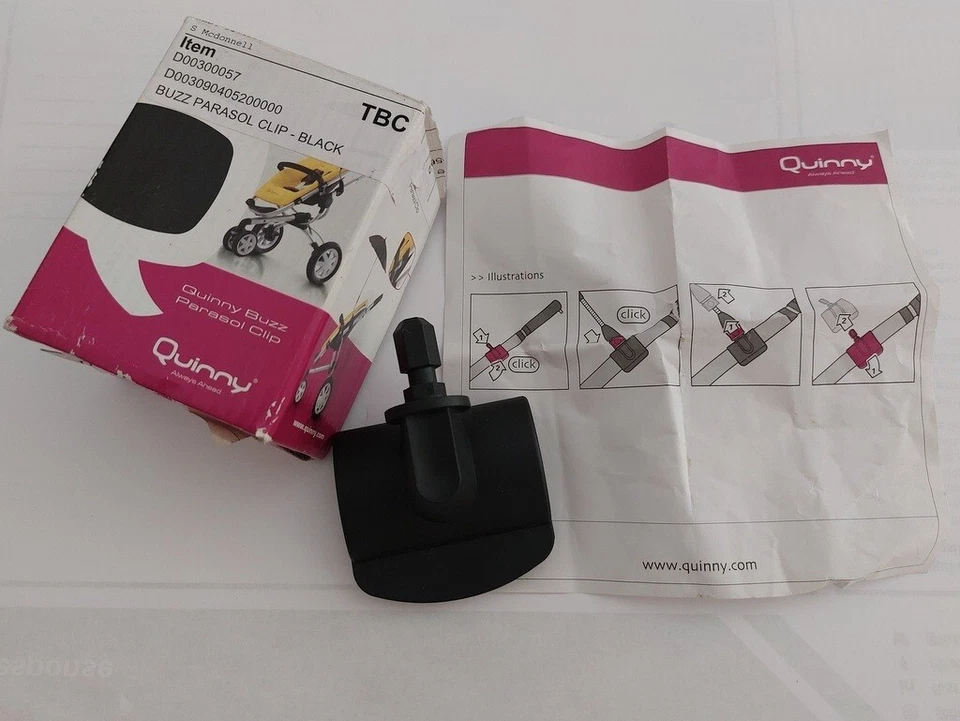 Genuine Quinny Buzz / Buzz Xtra / Moodd Adaptor for Parasol Umbrella Clip - image 1 of 1