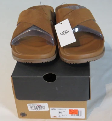 UGG Men's Wainscott Slide Sandals, Chestnut Brown, Size 14 - Image 1 of 4