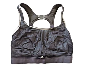 Sujetador deportivo F&F UK 34DD negro mezcla copa completa espalda deportiva con correas acolchadas cómodas - Imagen 1 de 3