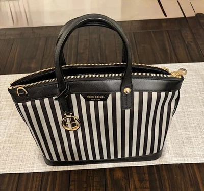 purses and handbags used-Henri Bendel Top Handle Bag, Brown - Image 1 of 4