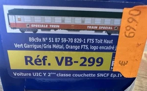 RÉE VB-299 Voiture UIC FTS - SNCF Ép IV - Photo 1/2