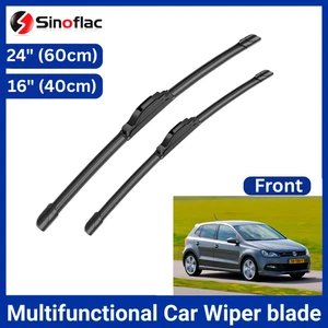 VW Polo 2009-2017 (6R 6C) Wiper Blades 24" 16" | Front Windscreen Replacement - Picture 1 of 7