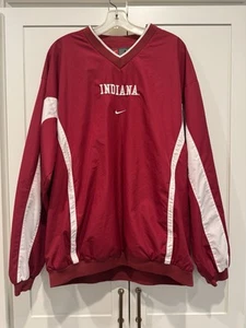 Nike Indiana Hoosiers Clima-Fit Windbreaker L IU Crimson & White Great Cond. - Picture 1 of 6