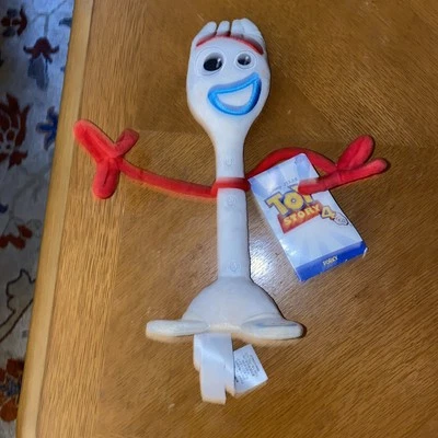 全新 迪士尼商店 玩具总动员 4 叉皮柔软毛绒玩具 邦妮 可爱 可弯曲  — 第 1/4 张图片