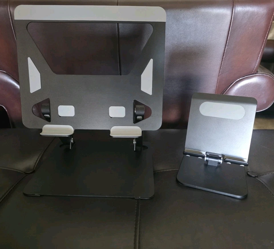 Laptop Stand Ergonomic Portable Laptop Riser Adjustable Height Phone Holder - Image 1 of 1