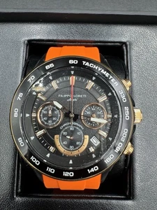 Filippo Loreti Ascari Monza Black Rose Gold Tiger Rubber Chronograph 42mm Neu - Bild 1 von 21
