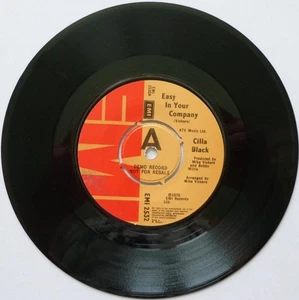 Cilla Black Easy In Your Company 7" EMI EMI2532 EX 1976 demo, Easy In Your Compa - Imagen 1 de 7