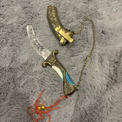 Chinese Stainless Steel Dagger with Sheath  - Image 1 of 3