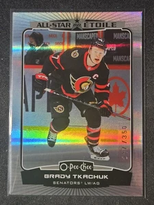 22-23 O-Pee-Chee Brady Tkachuk All Star 🌈🌈🌈 Rainbow Variant #/350 - Bild 1 von 3