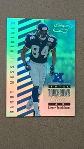 2001-QUANTUM LEAF-RANDY MOSS TOUCHDOWN CLUB (TDS)PROMO-VIKINGS - Picture 1 of 6