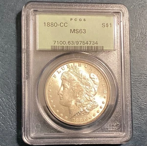 1880 CC Morgan Dollar -PCGS MS63 Carson City. - Picture 1 of 4